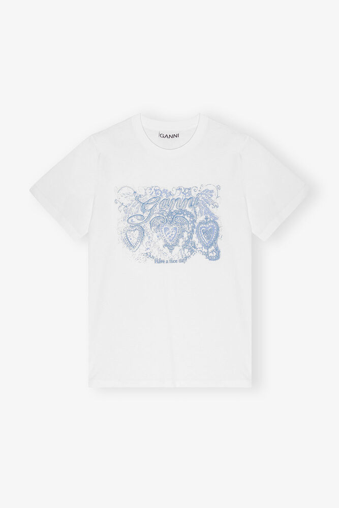 White Jersey Tattoo Lace T-shirt