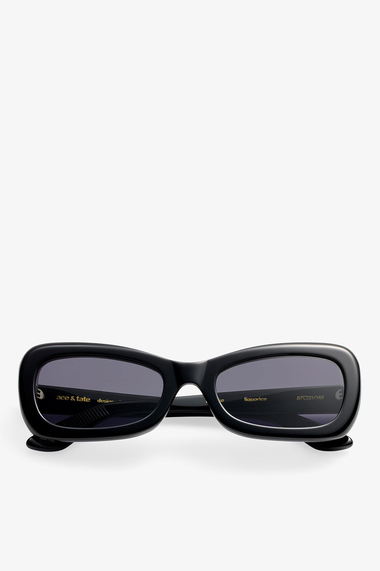 GANNI x Ace & Tate Brooke-solbriller, Acetate, in colour Black - 1 - GANNI