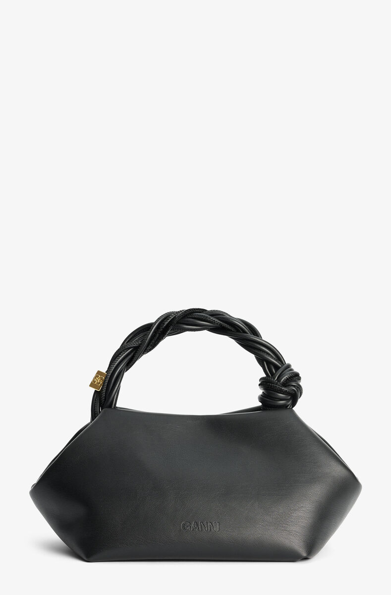 Black Small GANNI Bou Bag, Polyester, in colour Black - 2 - GANNI