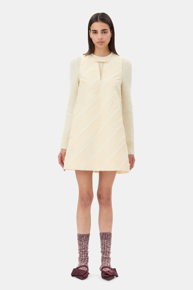 Off-White Stripe Mini Dress