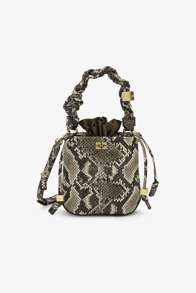 Snake Mini GANNI Bou Bucket Bag