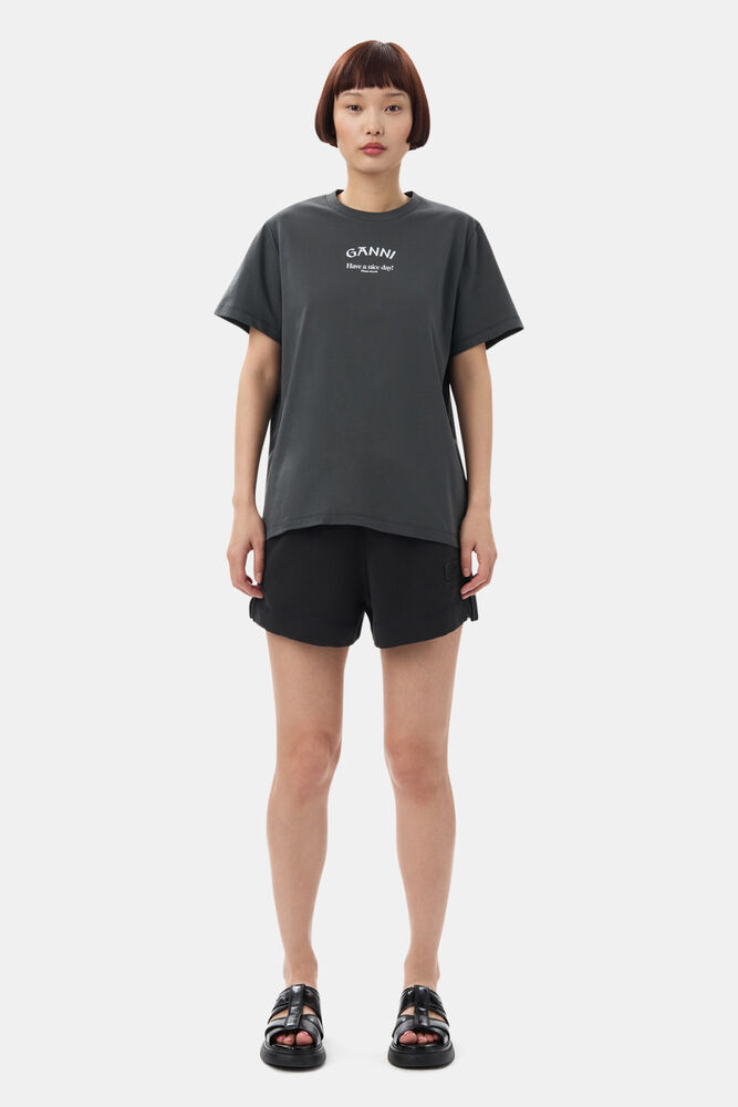 Black Isoli Elasticated Shorts