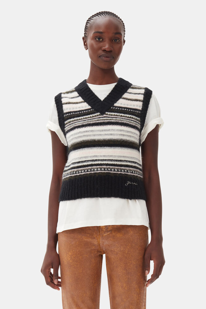 Black Stripe Vest