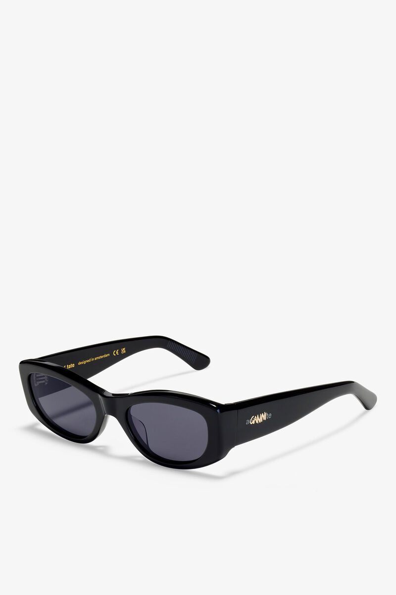 GANNI x Ace & Tate Lana-solbriller, Acetate, in colour Black - 3 - GANNI