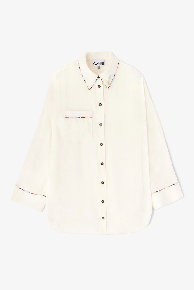 Fluid Modal Raglan Shirt, Egret