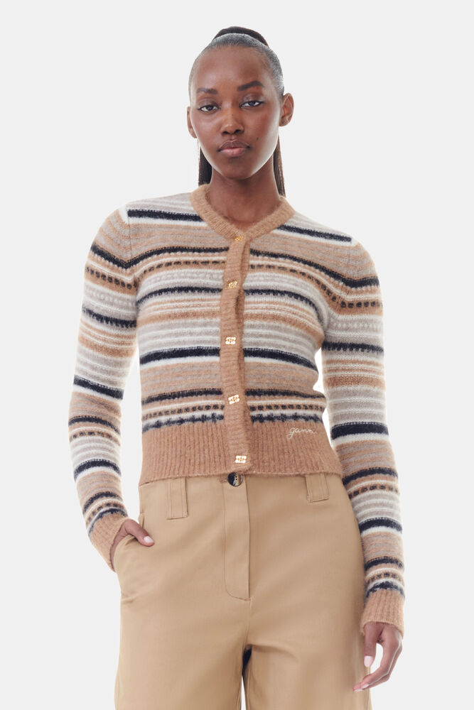Brown Stripe Cardigan