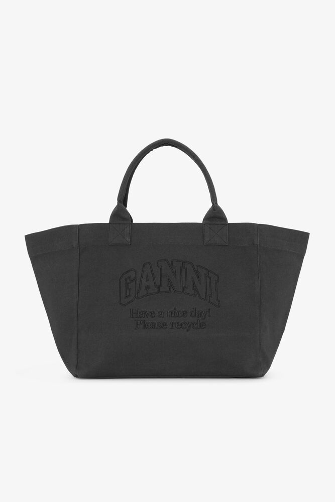 Black XXL Canvas Tote Bag