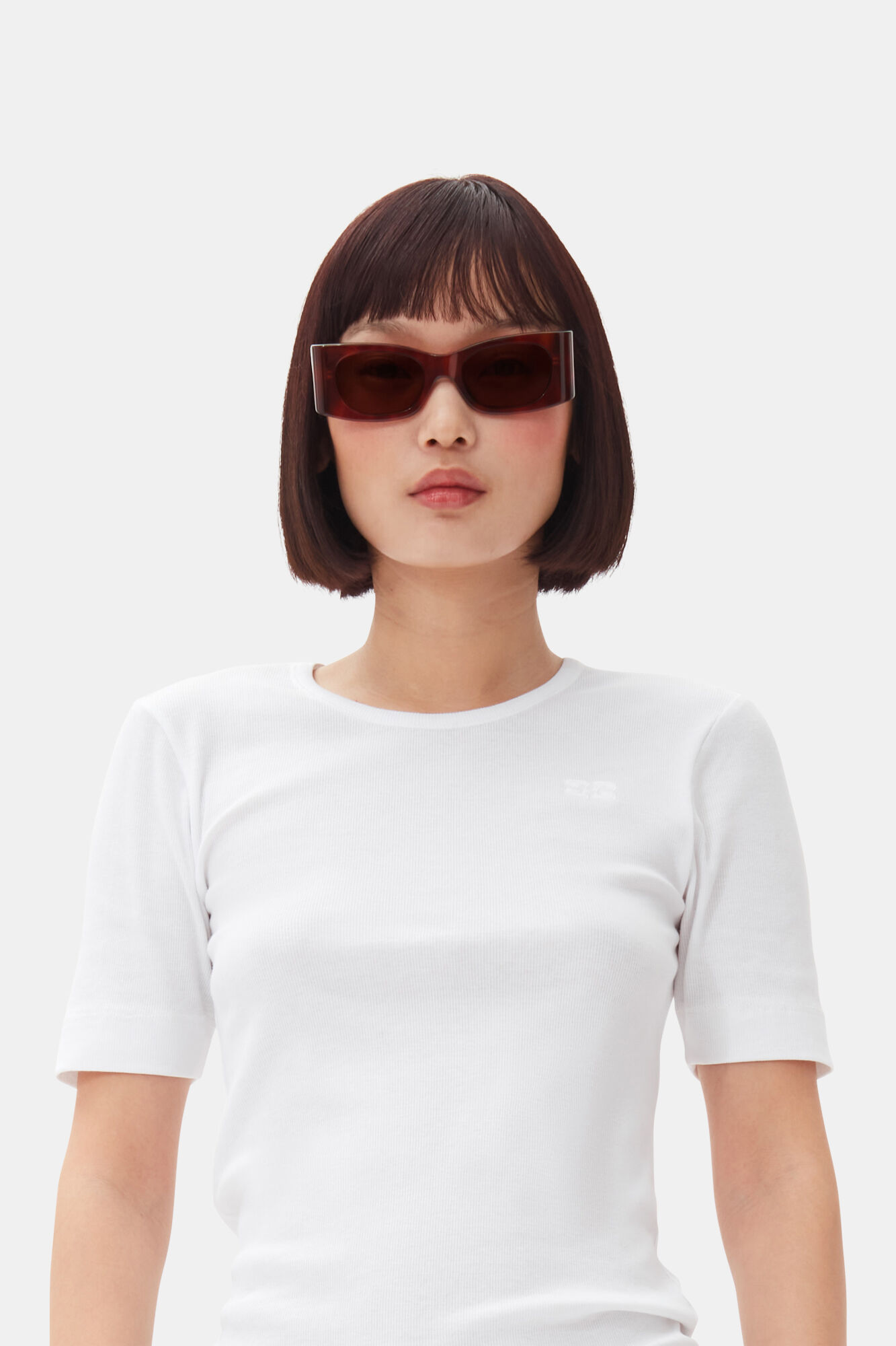 GANNI x Ace & Tate Tiger's Eye Kayla-solbriller, Acetate, in colour Tiger's Eye - 1 - GANNI