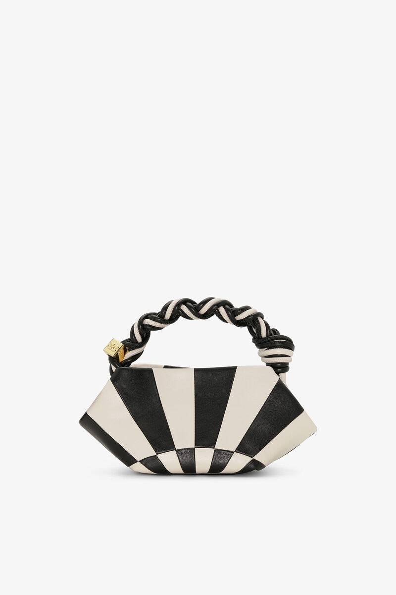 Mini-Bou-Tasche, Polyester, in colour Black/Egret - 3 - GANNI