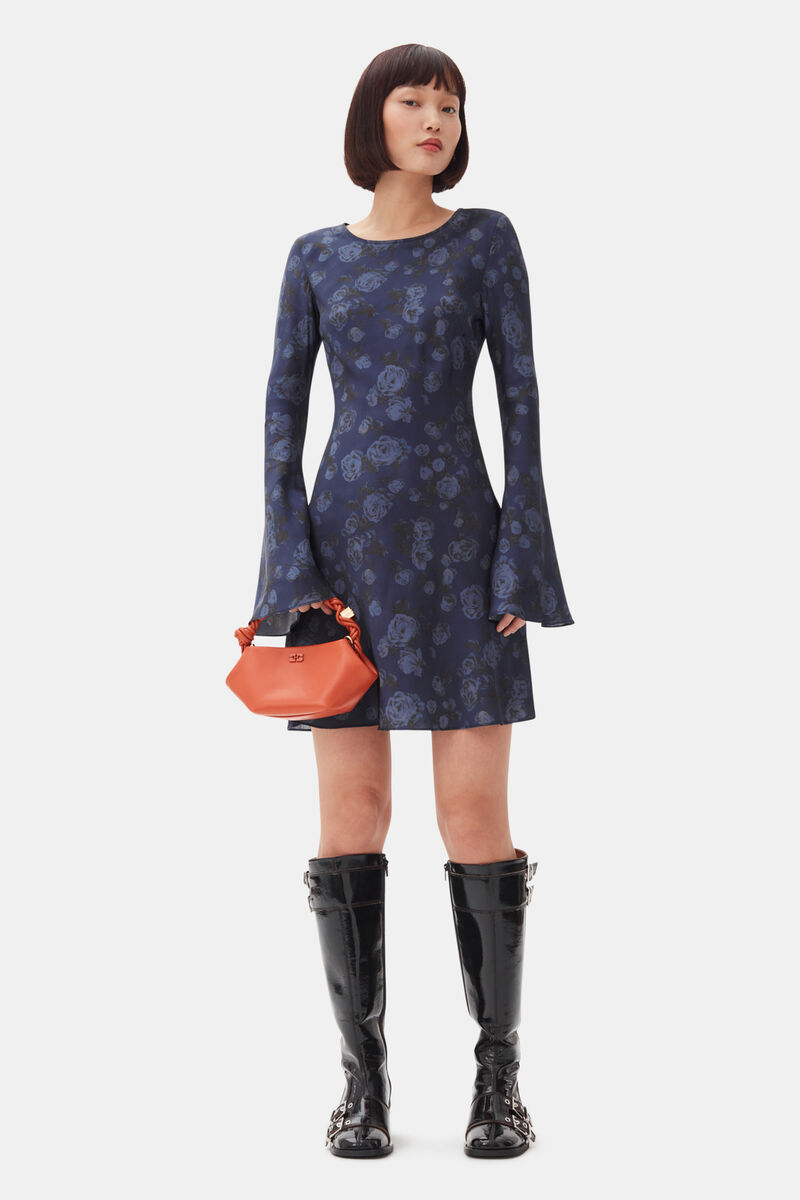 Orange mini GANNI Bou taske, Polyester, in colour Spicy Orange - 1 - GANNI