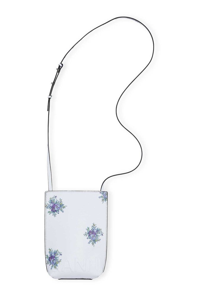 Liten veske med crossbody-stropp i resirkulert skinn