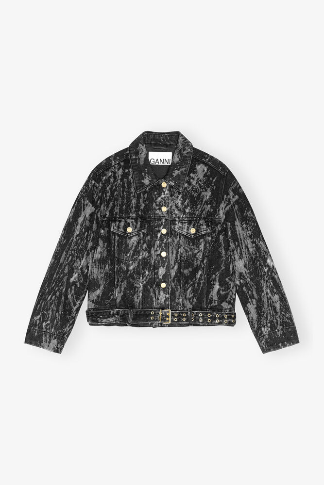 Black Washed Denim Jacket
