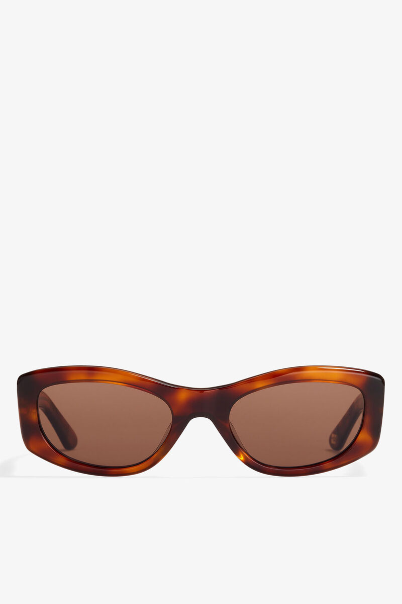 GANNI x Ace & Tate Lana Sunglasses, Acetate, in colour Tiger's Eye - 2 - GANNI