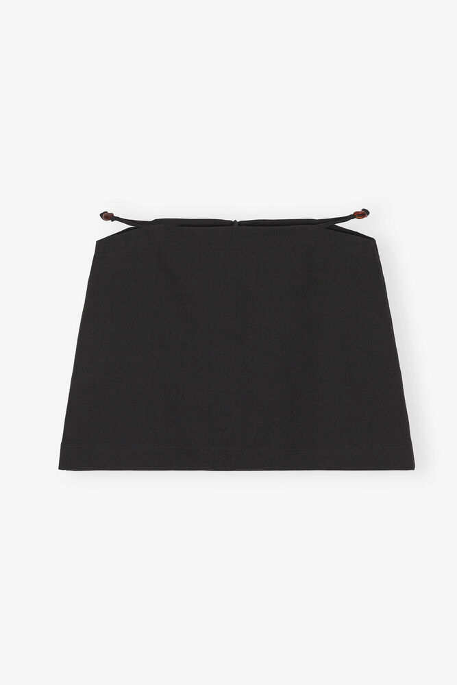 Cotton Suiting Mini Skirt