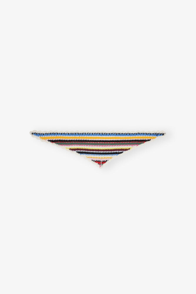 Multicolour Cotton Crochet Scarf