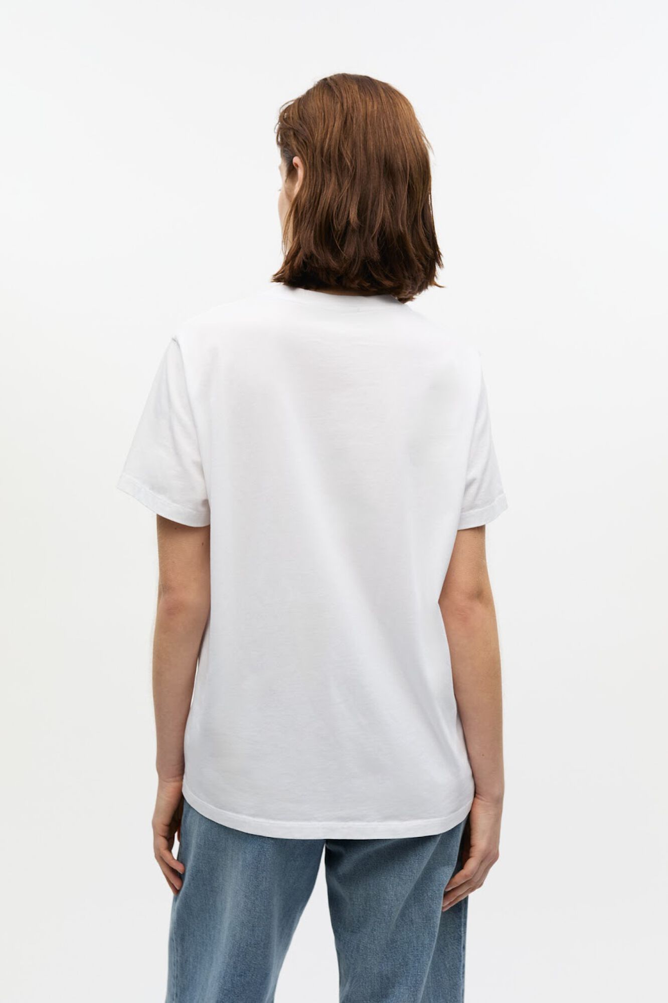 White Graphic Bunny Jersey T-shirt, Cotton, in colour Bright White - 4 - GANNI