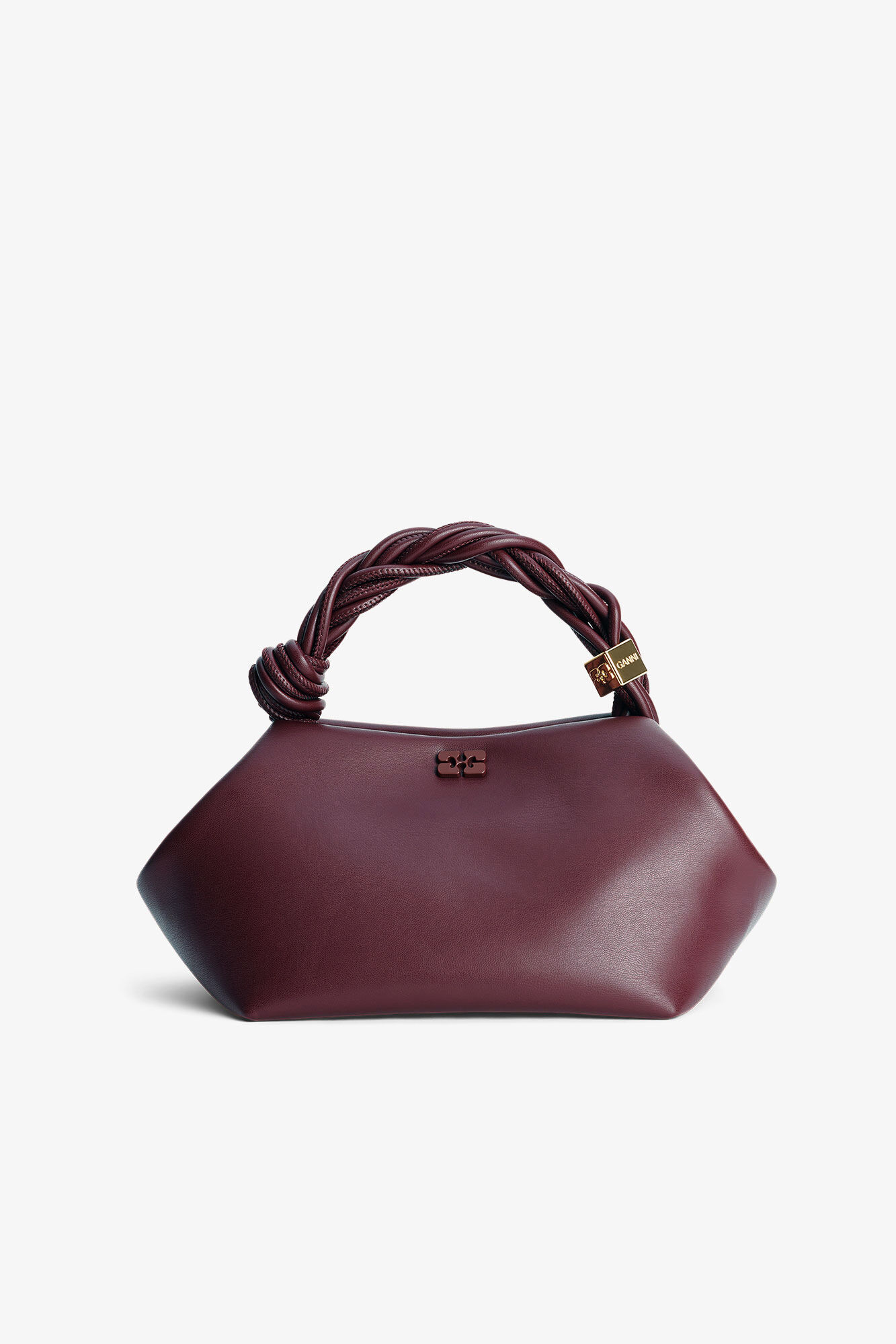 Burgundy Small GANNI Bou Bag, Polyester, in colour Burgundy - 1 - GANNI